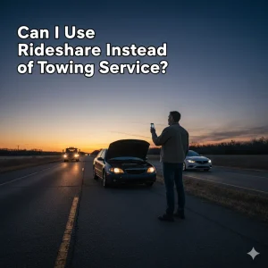 Can I Use Rideshare Instead of Towing Service?